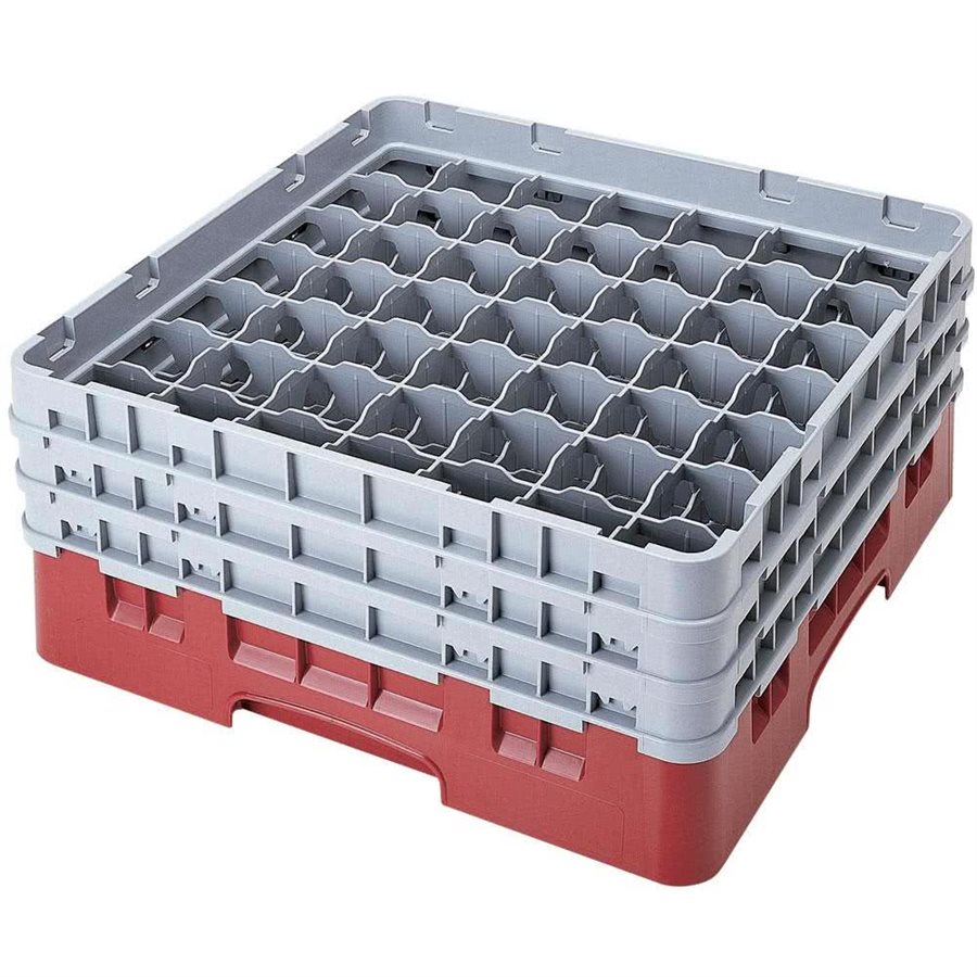 Glass Rack, 49 Compartments, Tall, 3 Extenders, "Tzanet Logo"