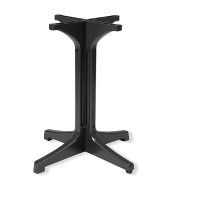 Pedestal Table Base 1000, Resin, Charcoal