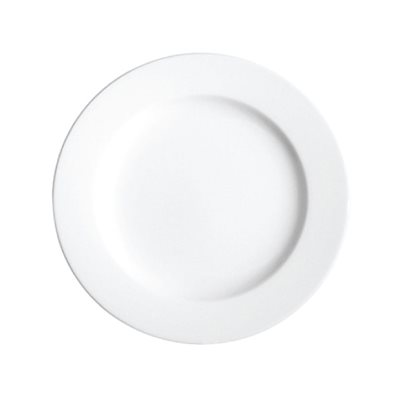 Assiette Ovale, Bord Large, 10 Po, "Polaris"