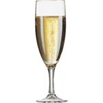 Glass, Champagne, Flute Design, 4.5 Oz / 133 ML, "Elegance", 6/Case