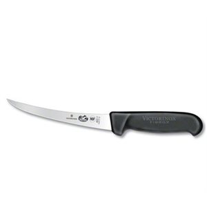 Knife, Boning, Curved/Flexible, Black Fibrox Handle, 6"