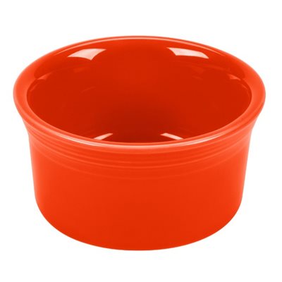 8OZ CHINA RAMEKIN, POPPY RED (6/CS)