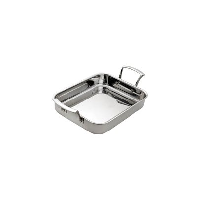 Roast Pan, Rectangular, Tri-Ply Stainless Steel, 11" X 8.7 X 2"