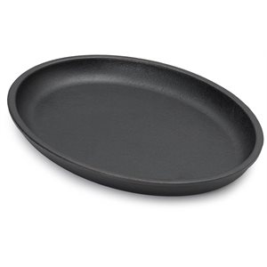 Browne 573704 Thermalloy Cast Iron Oval Skillet - 10 x 7 1/2"