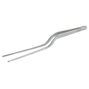 PRECISION TONGS, OFFSET, STAINLESS STEEL