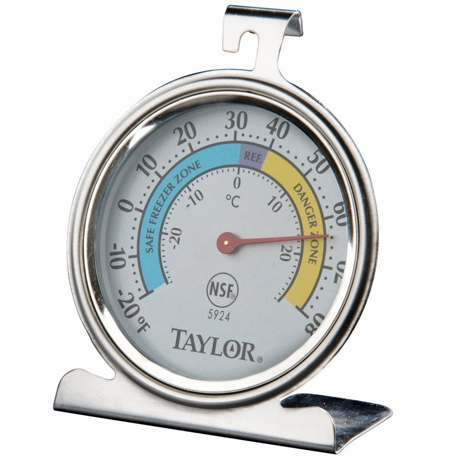 Dial Thermometer, Fridge/Freezer, 3.25" Stem