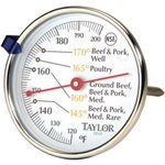 Dial Thermometer, Meat, 4.5" Stem, Large Dial