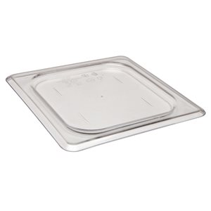 Cambro Camwear 60CWC135 Clear, Polycarbonate, Flat Lid (1/6 Size)