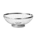 Basket, Stainless Steel, Oval, 8.25" Diameter, "Regent"