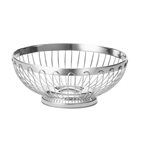 Basket, Stainless Steel, Round, 7" Diameter, "Regent"