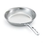 Pan, Frying, Aluminum, Natural Finish, Plain Handle, 12" 