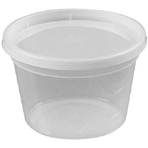 12OZ TAKEOUT SOUP CONTAINER W/LID - 24/PACK