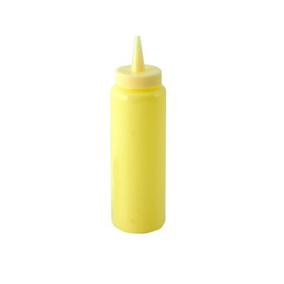 Squeeze Bottle (Mustard), Yellow, Plastic, 8 Oz (237 ML)