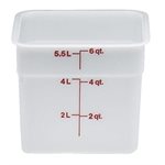 Boîte de Rangement, Cambro 6SFSP148 6 Qt. Blanche