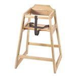 Baby High Chair (Unassembled), 27.25" High, Natural Wood