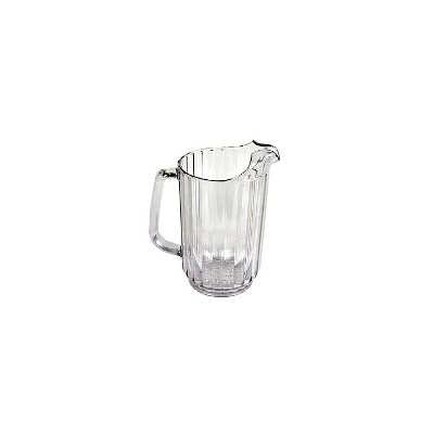 Water Pitcher, Polycarbonate, Clear, 32 Oz