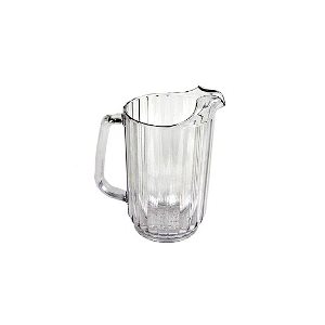 Water Pitcher, Polycarbonate, Clear, 48 Oz