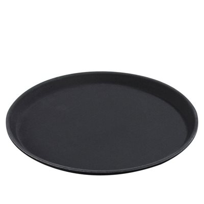 ROUND NON-SLIP TRAY 14" BLACK