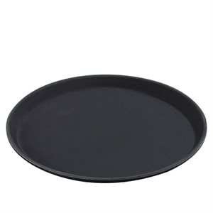 ROUND NON-SLIP TRAY 14" BLACK