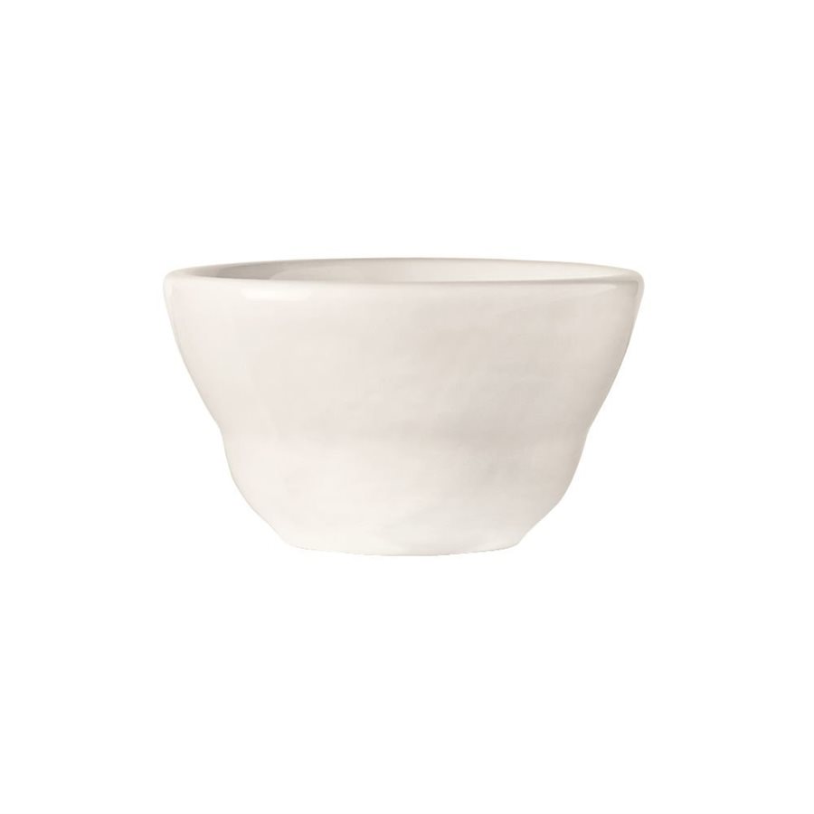 Bol A Soupe, Porcelaine, Bord Plié, Blanc, 7 Oz