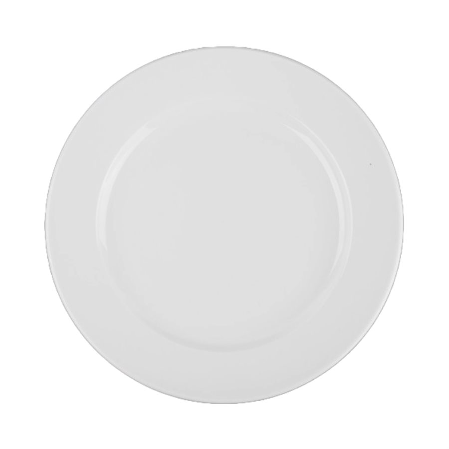 Assiette Carre 9.75" Porcelaine