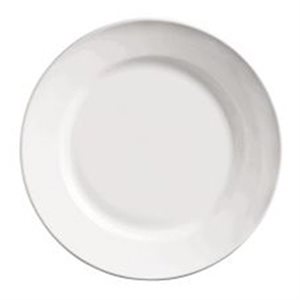 Assiette Ovale En Porcelaine, Bord Enroulé, 12 Po, "Porcelana"