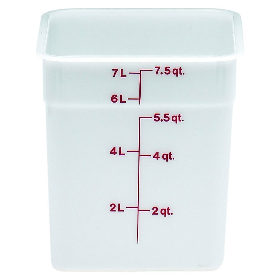 Cambro 8SFSP148 8 Qt. Food Storage Container - White