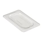 Cambro Camwear 90CWC135 Clear, Polycarbonate, Flat Lid (1/9 Size)