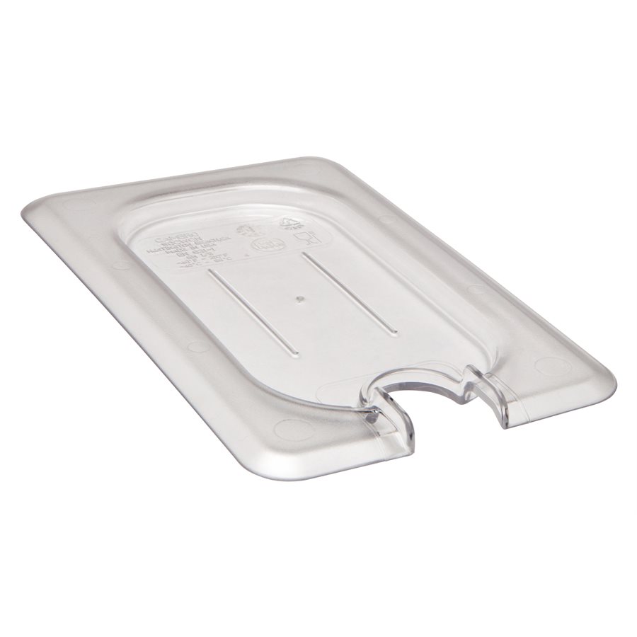 Cambro Camwear 90CWCN135 Clear, Polycarbonate, Flat Lid (1/9 Size)