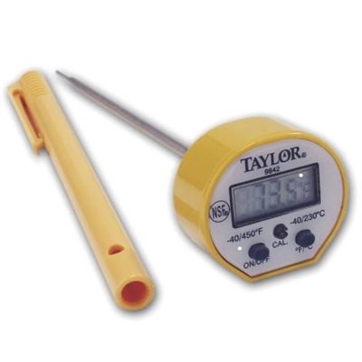 Pocket Thermometer, Digital, Waterproof, 5" Stem