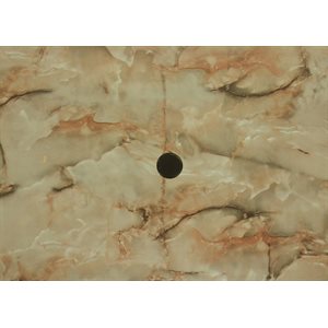 Dessus de table carré 32po Marbre Onyx