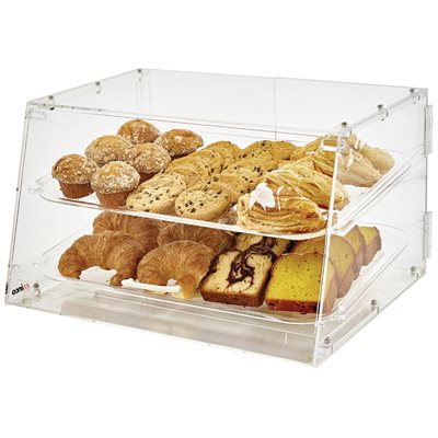 Acrylic Display Case, 2 Trays , Countertop