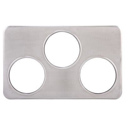 ADAPTOR PLATE, THREE 6 3/8" HOLES, S/S