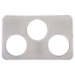 ADAPTOR PLATE, THREE 6 3/8" HOLES, S/S