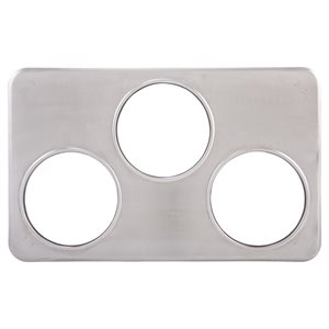 ADAPTOR PLATE, THREE 6 3/8" HOLES, S/S