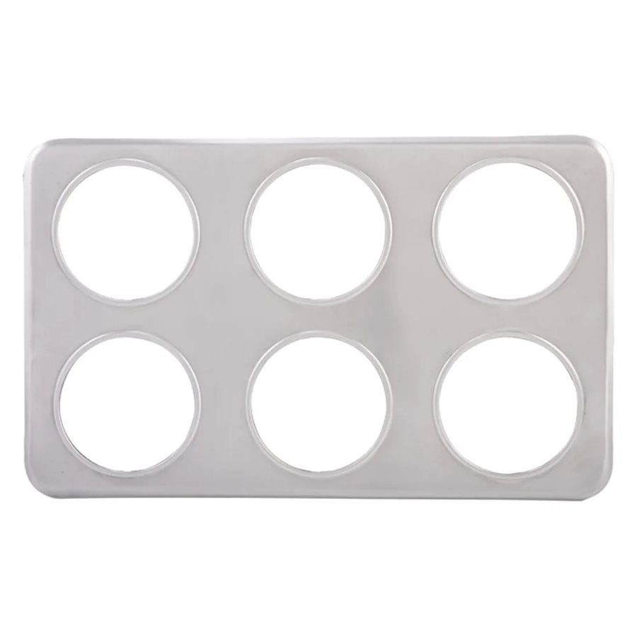 Adaptor Plate, Six 4 3/4" Holes, Stainless Steel