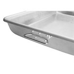 Bake/Roast Pan with Drop Handles, Aluminum, Rectangular, 18" × 26" × 3"