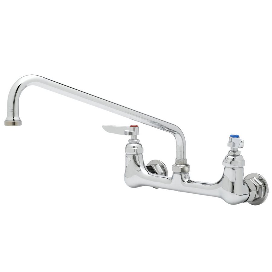 Robinet (Fixation Murale), Poignée Double, Buse Pivotante 30.5CM