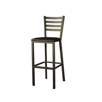 Tabouret avec Dos. Cadre Noir