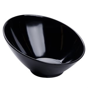 Bowl, Round, Cascading Design, 12 Oz / 355 ML, Melamine, Black