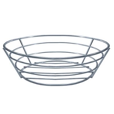 Basket, Bread/Fruits, Oval, 18/10 Stainless Steel, 8.5" Diameter