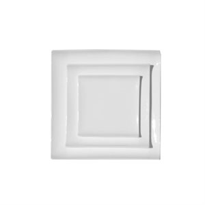 Plate, Square, Curved Edge, 7.5"