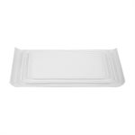 Assiette Rectangulaire, Bord Plié, 11.75 X 5.5 Po