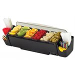 Buffet/Distributeur A Condiments&Garnitures, Avec Couvercle, 2.84 L