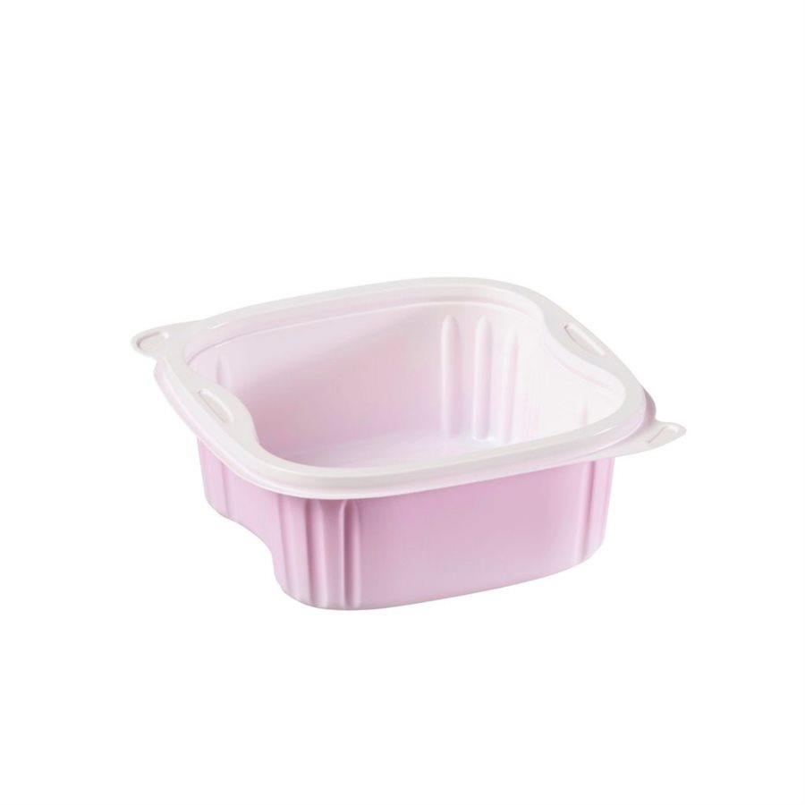 Hot Take Out Container(Square PP Chalk Container Pink), 555ml, 20 PCS