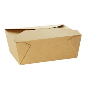PAPER FOOD BOXES IN KRAFT SIZE 3 PACK OF 200