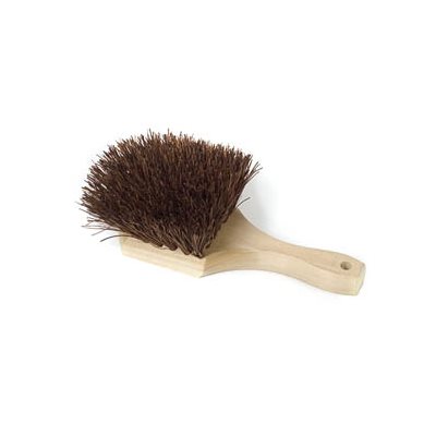 Pot Brush, Palmyra Bristles, Wood Handle, 8"