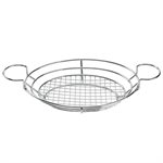 Basket, Oval, With Ramekin Holder, 8" Diameter