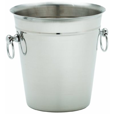 Bucket, Champagne/Wine, 8" Diameter, Stainless Steel, Satin Finish