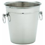 Bucket, Champagne/Wine, 8" Diameter, Stainless Steel, Satin Finish